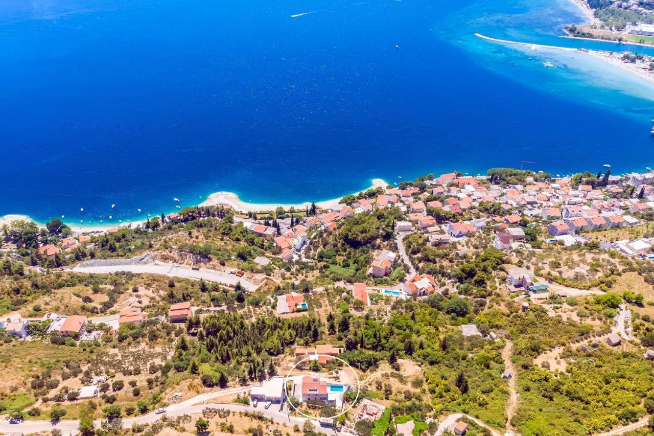 Villa Belvedere With Heated Pool, Billiards, Media Room, Sea Views,10 Pax Omiš Екстериор снимка