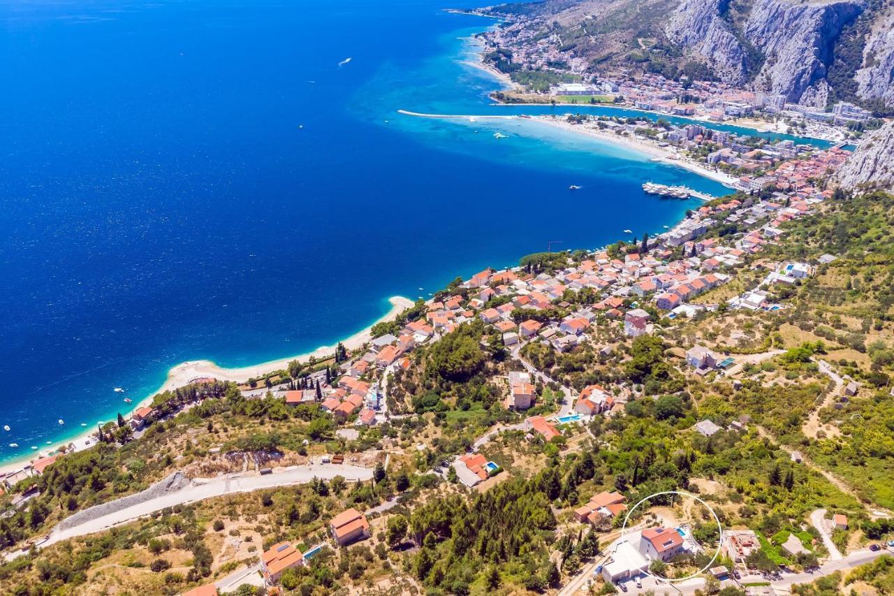Villa Belvedere With Heated Pool, Billiards, Media Room, Sea Views,10 Pax Omiš Екстериор снимка